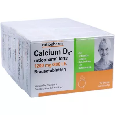 CALCIUM D3-ratiopharm forte Brausetabletten, 100 St