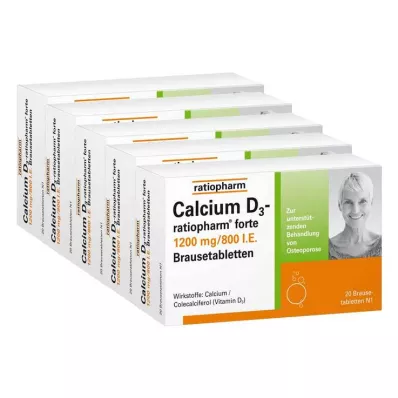 CALCIUM D3-ratiopharm forte Brausetabletten, 100 St CALCIUM D3-ratiopharm forte Brausetabletten, 100 St