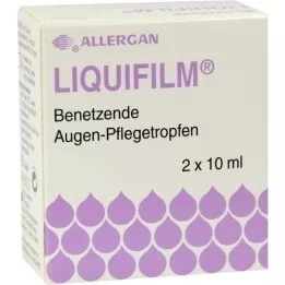 LIQUIFILM Benetzende Augen Pflegetropfen, 2X10 ml