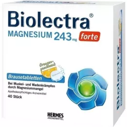 BIOLECTRA Magnesium 243 mg forte Orange Brausetab., 40 St