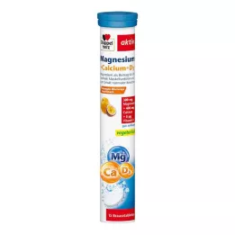 DOPPELHERZ Magnesium+Calcium+D3 Brausetabletten, 15 St