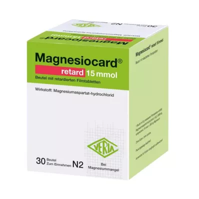 MAGNESIOCARD retard 15 mmol Beutel m.ret.Filmtabl., 30 St