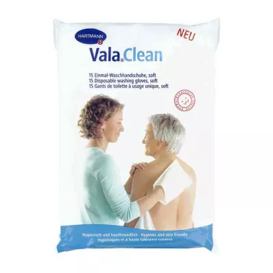 Valaclean soft Einmal Waschhandschuhe (15 stk)