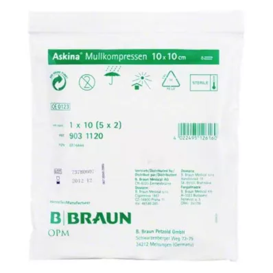Askina Mullkompressen 10x10, 5X2 St
