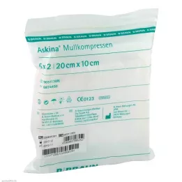 ASKINA Mullkompressen 10x20 cm steril, 5X2 St