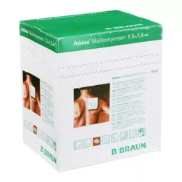 ASKINA Mullkompressen 7,5x7,5 cm steril, 25X2 St