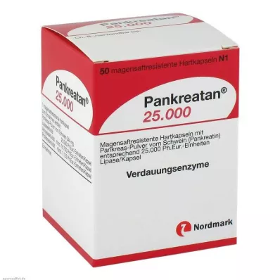 PANKREATAN 25.000 magensaftresistente Hartkapseln, 50 St PANKREATAN 25.000 magensaftresistente Hartkapseln, 50 St