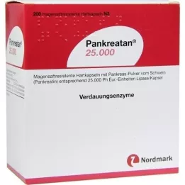 PANKREATAN 25.000 magensaftresistente Hartkapseln, 200 St