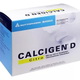 CALCIGEN D Citro 600 mg/400 I.E. Kautabletten, 200 St