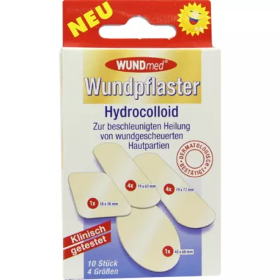 WUNDPFLASTER Hydrocolloid 4 Größen, 10 St