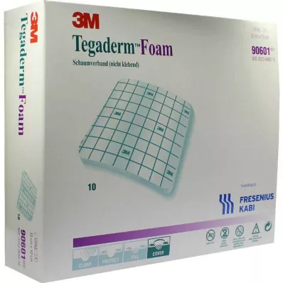 TEGADERM Foam Verband FK 10x10 cm 90601, 10 St