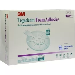 TEGADERM Foam Adhesive 6,9x7,6 cm oval 90614, 10 St