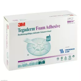 TEGADERM Foam Adhesive 6,9x7,6 cm oval 90614, 10 St