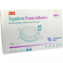 TEGADERM Foam Adhesive FK 10x11 cm oval 90611, 10 St