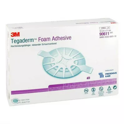 TEGADERM Foam Adhesive FK 10x11 cm oval 90611, 10 St