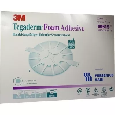 TEGADERM Foam Adhesive FK 13,9 cm rund 90619, 5 St