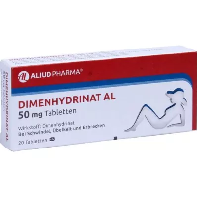 DIMENHYDRINAT AL 50 mg Tabletten, 20 St
