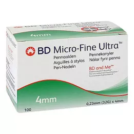 BD MICRO-FINE+ 4 Pen-Nadeln 0,23x4 mm, 100 St