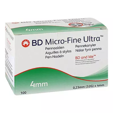 BD MICRO-FINE+ 4 Pen-Nadeln 0,23x4 mm, 100 St