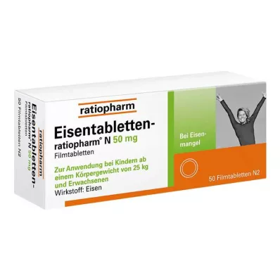 Eisentabletten ratiopharm N 50 mg Filmtabletten, 50 St