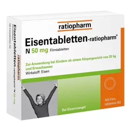 EISENTABLETTEN-ratiopharm N 50 mg Filmtabletten, 100 St