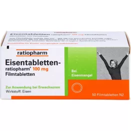 EISENTABLETTEN-ratiopharm 100 mg Filmtabletten, 50 St