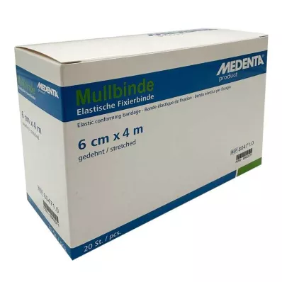 Mullbinden elastisch 4 m x 6 cm, 20 St