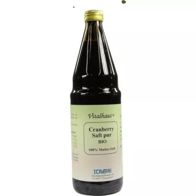 CRANBERRY SAFT pur Bio Vitalhaus, 750 ml