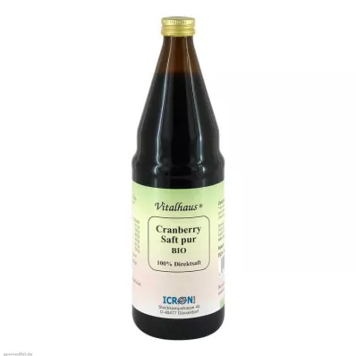 CRANBERRY SAFT pur Bio Vitalhaus, 750 ml