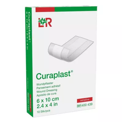 CURAPLAST Wundschnellverb.sensitiv 6x10 cm 1 m, 10 St
