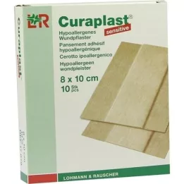 CURAPLAST Wundschnellverb.sensitiv 8x10 cm 1 m, 10 St