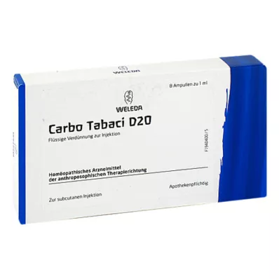 CARBO TABACI D 20 Ampullen, 8 St
