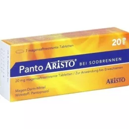 PANTO Aristo bei Sodbrennen 20 mg magensaftr.Tabl., 7 St