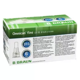 OMNICAN fine Pen Kanüle 31 G 0,25x6 mm, 100 St