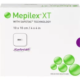 MEPILEX XT 10x10 cm Schaumverband, 5 St