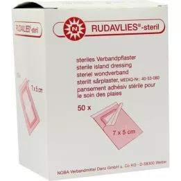RUDAVLIES-steril Verbandpflaster 5x7 cm, 50 St