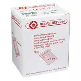 RUDAVLIES-steril Verbandpflaster 5x7 cm, 50 St