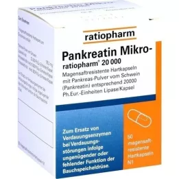 PANKREATIN Mikro-ratio.20.000 magensaftr.Hartkaps., 50 St