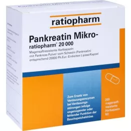 PANKREATIN Mikro-ratio.20.000 magensaftr.Hartkaps., 200 St