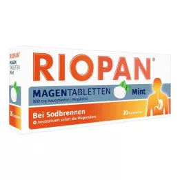 RIOPAN Magen Tabletten Mint 800 mg Kautabletten, 20 St