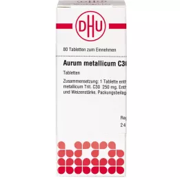 AURUM METALLICUM C 30 Tabletten, 80 St