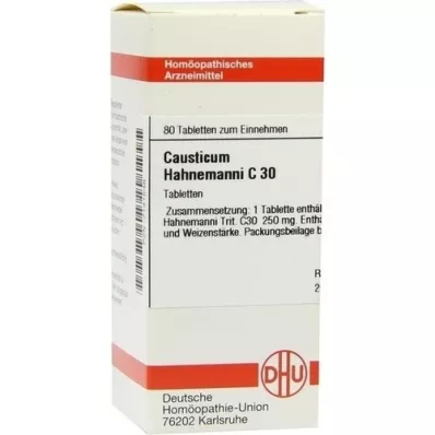 CAUSTICUM HAHNEMANNI C 30 Tabletten, 80 St