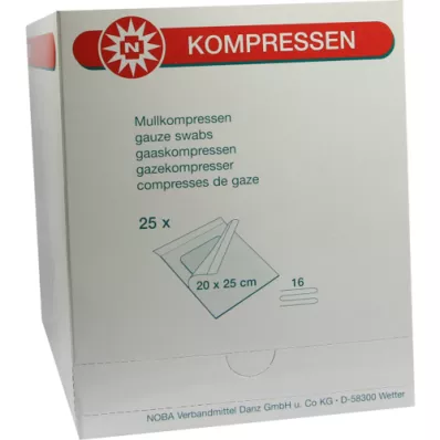 MULLKOMPRESSEN 20x25 cm steril 16fach, 25 St