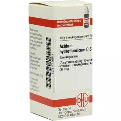 ACIDUM HYDROFLUORICUM C 6 Globuli, 10 g