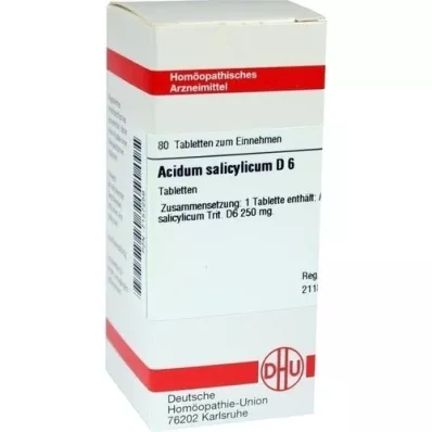 ACIDUM SALICYLICUM D 6 Tabletten, 80 St