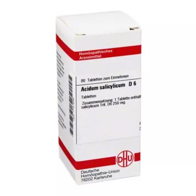 ACIDUM SALICYLICUM D 6 Tabletten, 80 St