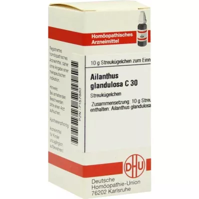 DHU Ailanthus gland. C 30 Globuli, 10 g