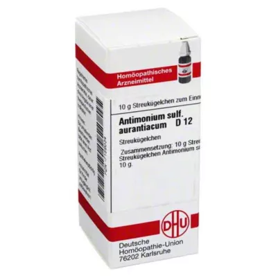 ANTIMONIUM SULFURATUM aurantiacum D 12 Globuli, 10 g