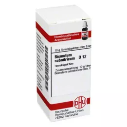 BISMUTUM SUBNITRICUM D 12 Globuli, 10 g
