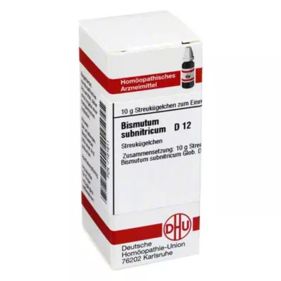 BISMUTUM SUBNITRICUM D 12 Globuli, 10 g BISMUTUM SUBNITRICUM D 12 Globuli, 10 g